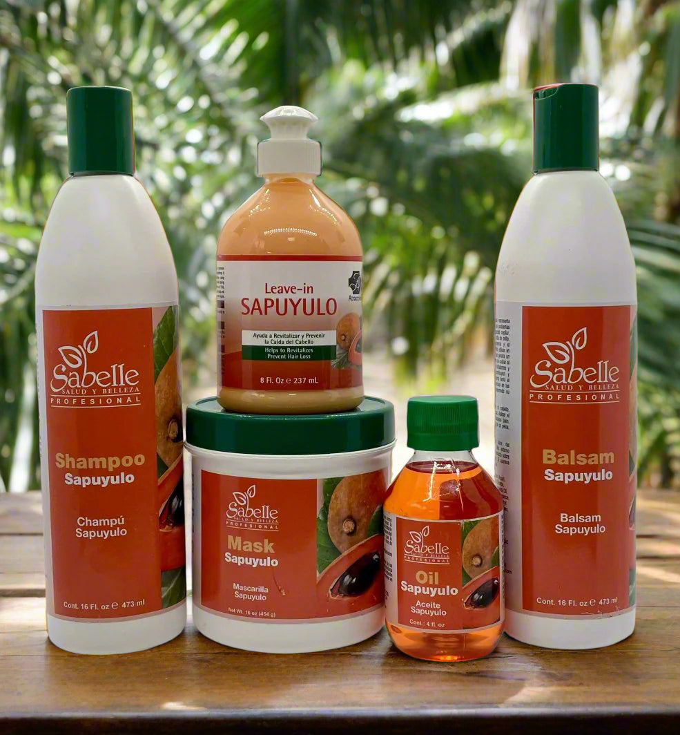 Include 5 Products' Shampoo, Mask, Oil, Balsam and Leave-In from Sabelle Cosmetics