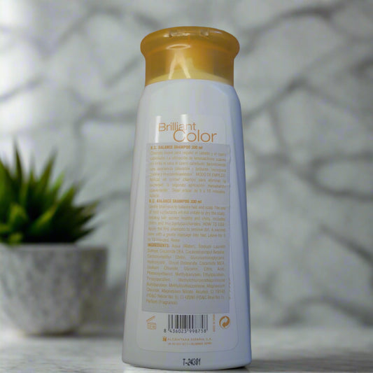 Back side of Brilliant Color Shampoo by Alcantara Cosmetica