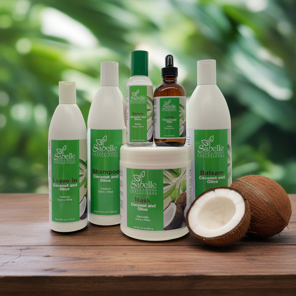 6x Hair Care Kit with Coconut and Olive by Sabelle Cosmetics