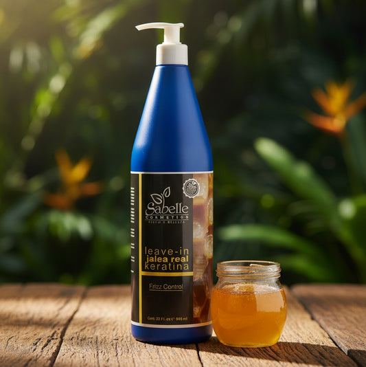 Royal Jelly and Keratin Leave-In Conditioner, 32Fl. Oz blue bottle with black label