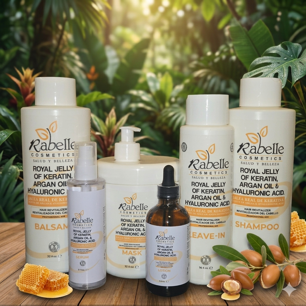 Royal Jelly, Argan & Hyaluronic Acid 6-Step Hair Care Kit