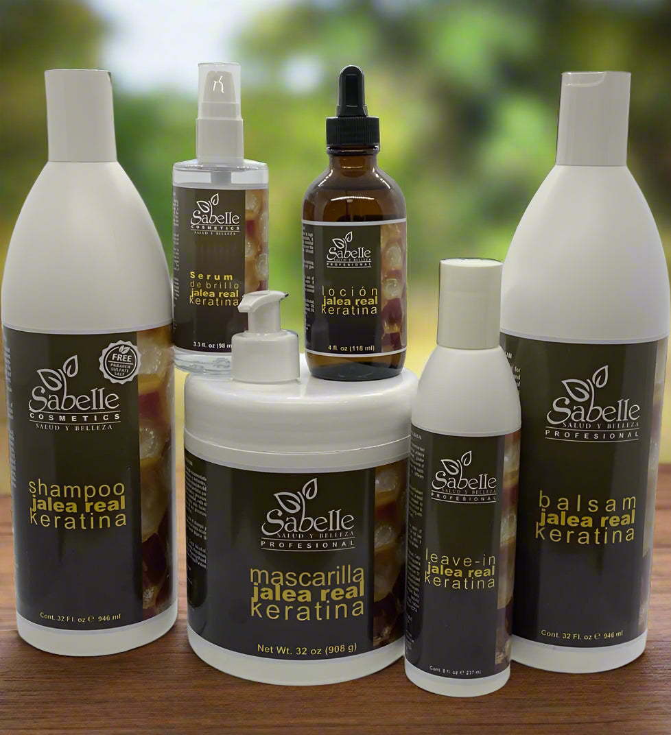 6x Hair Care Kit Line with Royal Jelly Keratina by Sabelle Cosmetics
