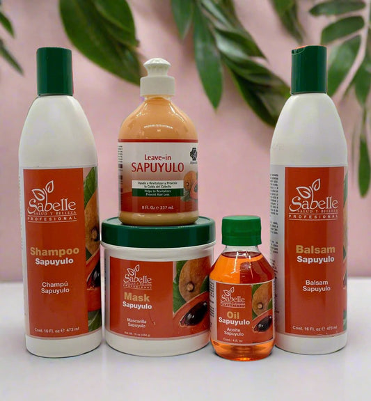 Include 5 Products' Shampoo, Mask, Oil, Balsam and Leave-In from Sabelle Cosmetics