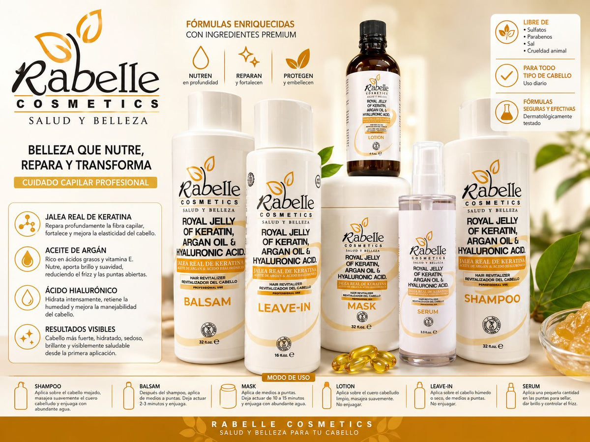 NEW: Royal Jelly, Argan & Hyaluronic Acid 6-Step Hair Care Kit