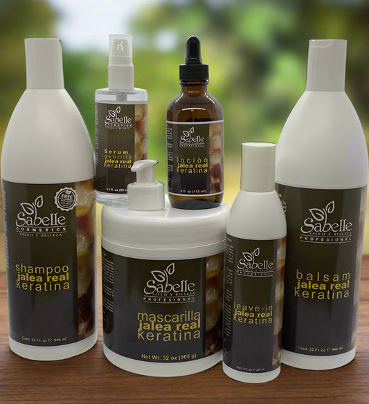 6x Hair Care Kit Line with Royal Jelly Keratina by Sabelle Cosmetics