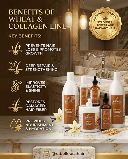 Wheat and Collagen 6-Step Hair Care Kit 32oz