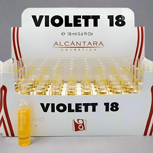 Violet 18 Brushing Ampoules 50 Units | Alcantara Cosmetica