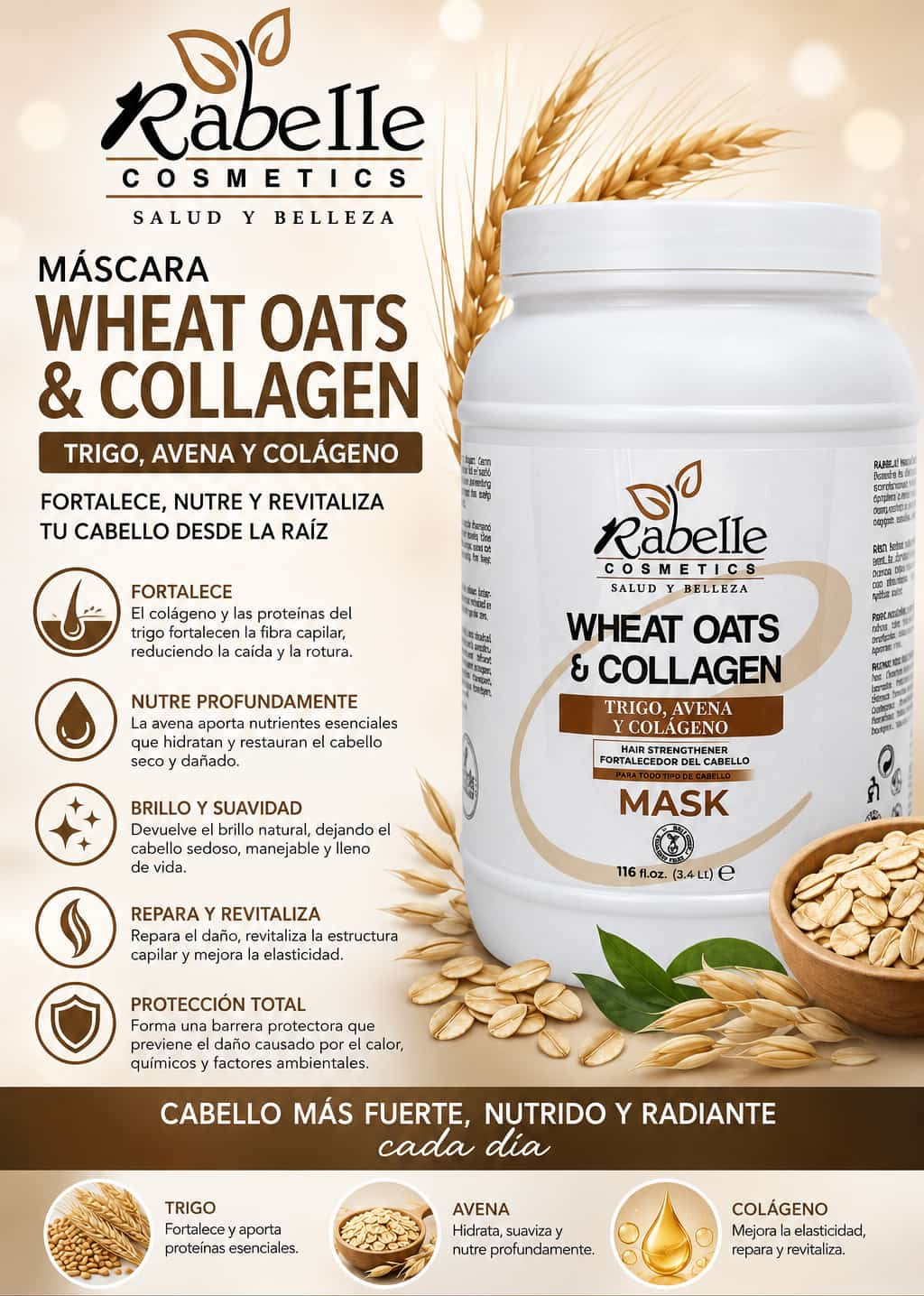 NEW: Wheat, Oats & Collagen Acid 116 oz